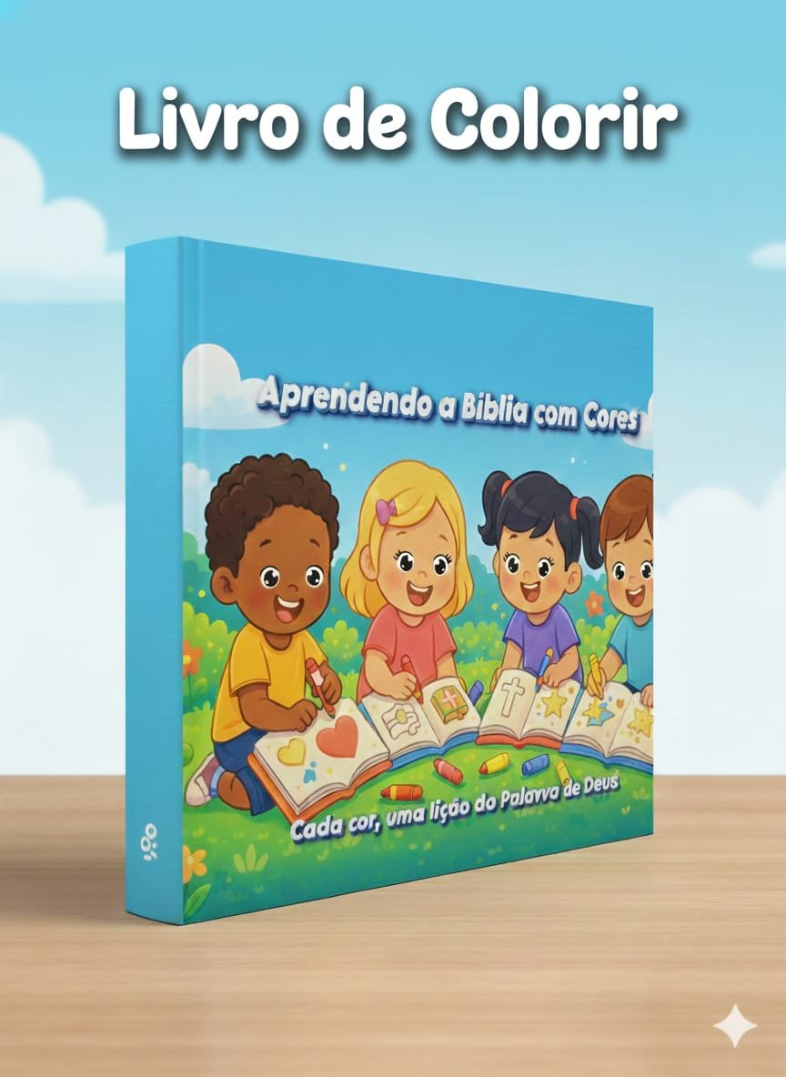 Livro de Colorir Aprendendo a Bíblia com Cores